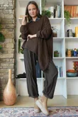  Big Softie Super Slant Knit Jumper Chocolate 